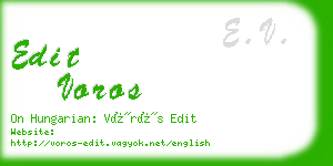 edit voros business card